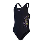 Speedo Παιδικό Μαγιό Muscleback Black/purple 8-0832416862
