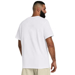 Ανδρικό T-shirt Under Armour Heavyweight Left Chest Patch Λευκό 1382902 100