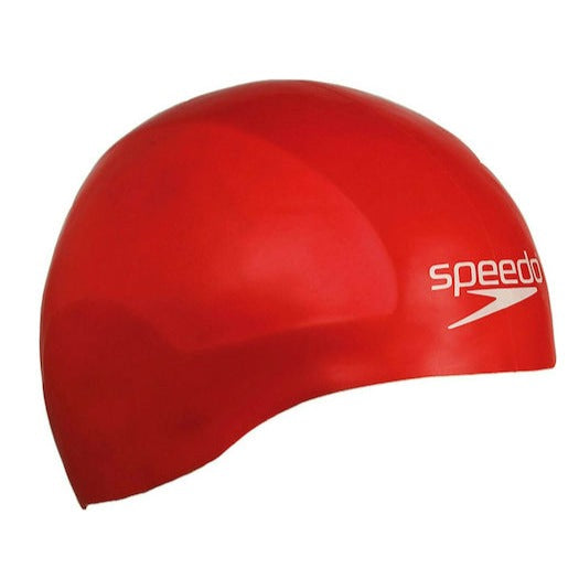 Speedo Plain Moulded Σκουφάκι Κολύμβησης Παιδικό Κόκκινο 8-70990-0004