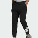 Adidas Essentials Big Logo Single Παντελόνι Φόρμας με Λάστιχο Μαύρο HE1824