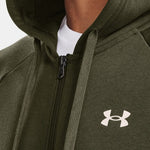 Ανδρική Ζακέτα Φούτερ Under Armour Rival Logo Πράσινη 1379767 390
