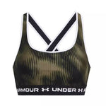 Γυναικείο Αθλητικό Μπουστάκι Under Armour Crossback Mid Print Πράσινο 1361042 390