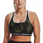 Γυναικείο Αθλητικό Μπουστάκι Under Armour Crossback Mid Print Πράσινο 1361042 390