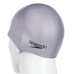 Speedo Plain Moulded Σκουφάκι Κολύμβησης Ενηλίκων Ασημί 8-709849086