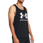 Ανδρική Αμάνικη Μπλούζα Under Armour Black-White 1382883 001