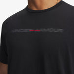 Ανδρικό T-shirt Under Armour Wordmark Μαύρο 6009248 001