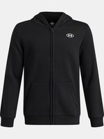 Under Armour Fleece Παιδική Φούτερ Ζακέτα με Κουκούλα Μαύρη Rival 6013383 008