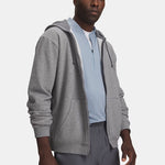Under Armour Rival Fleece Ζακέτα με Κουκούλα Γκρί 6013451 026