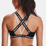 Γυναικείο Αθλητικό Μπουστάκι Μαύρο με Επένδυση Under Armour Crossback Low 1361033 001
