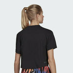 Γυναικείο T-shirt Μαύρο με Στάμπα Adidas HF4640