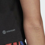 Γυναικείο T-shirt Μαύρο με Στάμπα Adidas HF4640