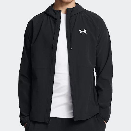 Under Armour Μπουφάν Αντιανεμικό Μαύρο 1390149 001