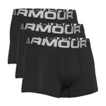 Under Armour Charged Ανδρικά Μποξεράκια Μαύρα 3Pack 1363616-001