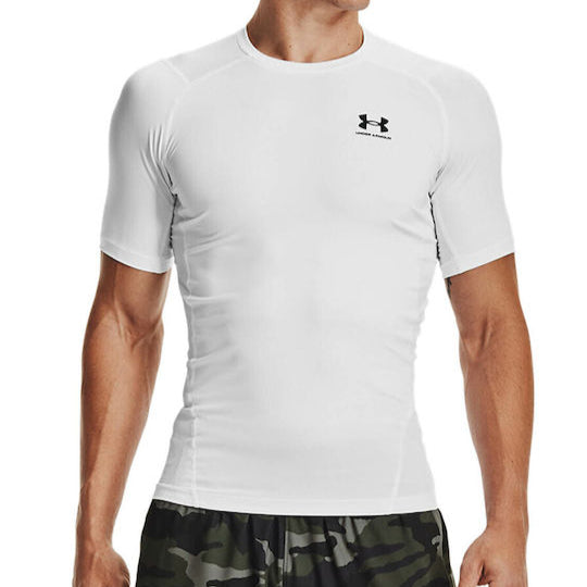 Ανδρική Ισοθερμική Κοντομάνικη Μπλούζα Under Armour Compression Λευκή 1361518 100