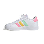 Adidas Παιδικά Sneakers Grand Court Cloud White / Pulse Mint / Beam Pink HP8913