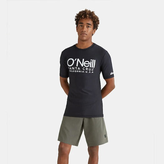 O'neill Cali Ανδρική Κοντομάνικη Αντηλιακή Μπλούζα Μαύρη 2800107-19010