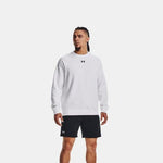 Ανδρικό Φούτερ Under Armour Rival Fleece Crew Λευκό 1379755-100