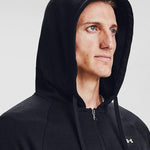 Ανδρική Ζακέτα Φούτερ Under Armour με Κουκούλα Μαύρη 1379767 001