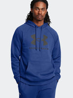 Ανδρικό Φούτερ Under Armour Rival με Κουκούλα και Τσέπες Μπλε 1379758 432
