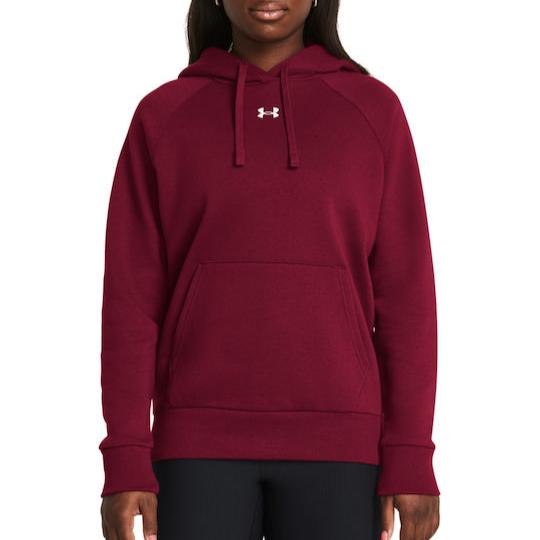 Γυναικείο Φούτερ Under Armour με Κουκούλα Μπορντό 1379500 625