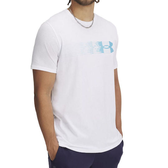 Ανδρικό T-shirt Under Armour Fly in Logo Λευκό 1390206 100