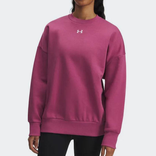 Γυναικείο Φούτερ Under Armour Rival Fleece Φούξια 1386463-659