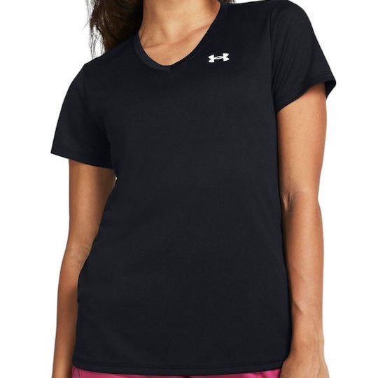 Γυναικεία Αθλητική Μπλούζα Under Armour Κοντομάνικη Fast Drying Μαύρη 1384229 001