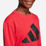 Adidas Παιδικό Σετ Φόρμας Κόκκινο Essentials JD2099