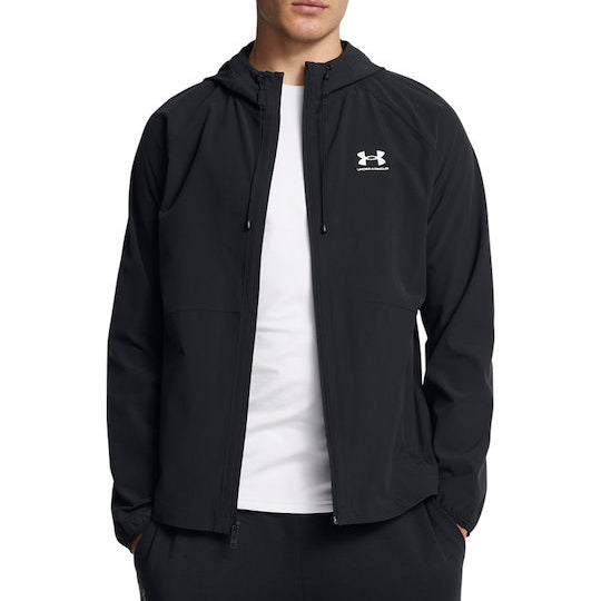 Under Armour Ανδρικό Αθλητικό Μπουφάν Αδιάβροχο Μαύρο 6003001 001