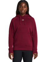 Under Armour Rival Γυναικείο Φούτερ με Κουκούλα Μπορντό 1379500 625