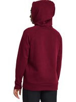 Under Armour Rival Γυναικείο Φούτερ με Κουκούλα Μπορντό 1379500 625