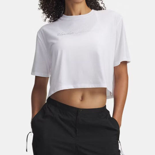 Γυναικείο Crop Top Under Armour Λευκό 6010588 100