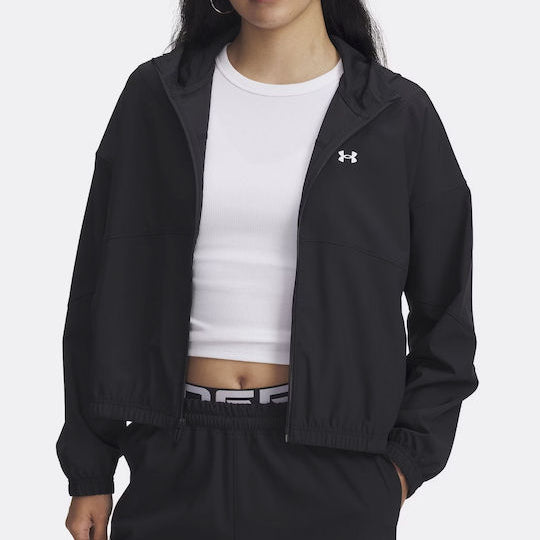 Under Armour Woven Γυναικείο Μπουφάν για Χειμώνα Μαυρο 6004849 005