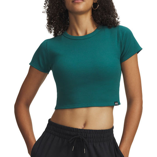 Γυναικείο T-shirt Under Armour Rival Πετρόλ 6000264 338