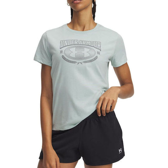 Γυναικείο T-shirt Under Armour Τιρκουάζ 6010592 477