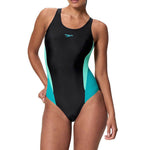 Speedo Colorblock Splice 2.0 One Piece - Black/Green 8-004248003