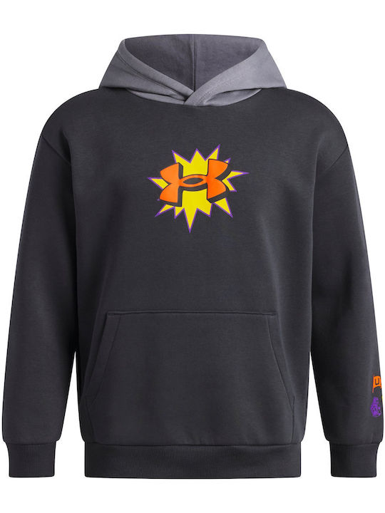 Under Armour Fleece Επένδυση Παιδικό Φούτερ Γκρι Rival 6013402 016