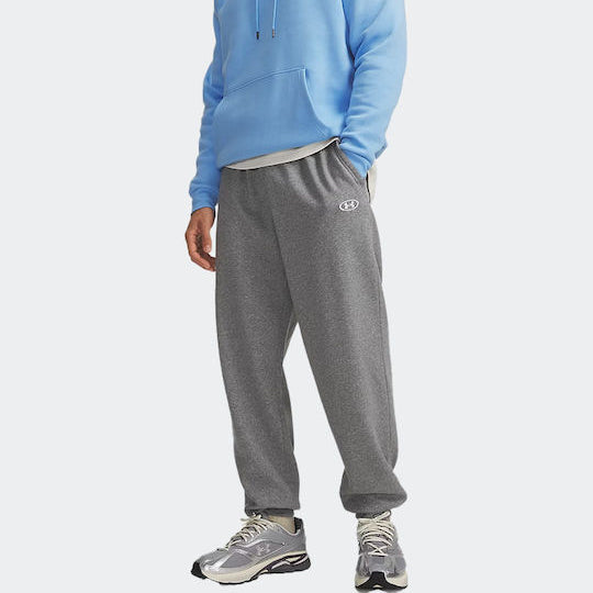 Under Armour Rival Παντελόνι Φόρμας με Λάστιχο Γκρι 6017021 025