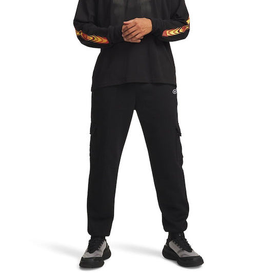 Under Armour Rival Cargo Παντελόνι Φόρμας με Λάστιχο Μαύρο 6013443 008