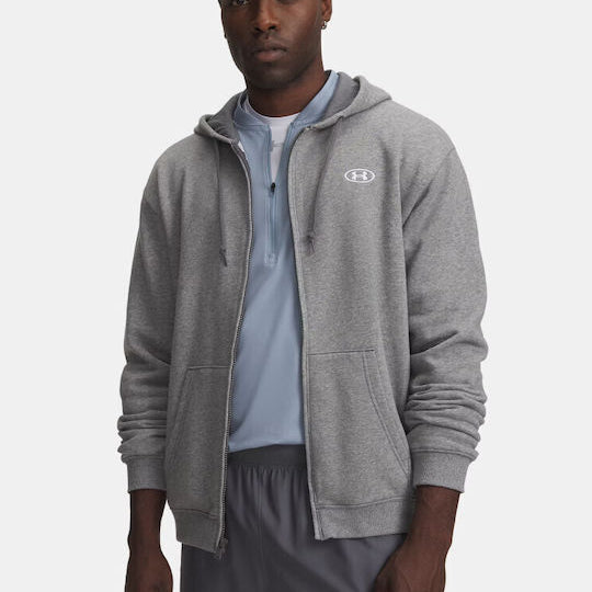 Under Armour Rival Fleece Ζακέτα με Κουκούλα Γκρί 6013451 026