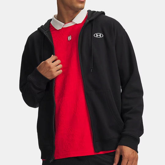 Under Armour Rival Flc Fz Ζακέτα με Κουκούλα Μαύρο 6013451 008