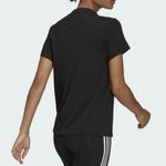 Γυναικείο T-shirt Μαύρο με Στάμπα Adidas Essentials HD9328