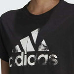 Γυναικείο T-shirt Μαύρο με Στάμπα Adidas Essentials HD9328