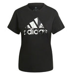 Γυναικείο T-shirt Μαύρο με Στάμπα Adidas Essentials HD9328