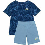 Σετ T-shirt με Bερμούδα για Aγόρι Nike Blue 86J519-BAI
