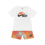 Σετ T-shirt με Bερμούδα για Aγόρι Nike Orange 86J506 N3H
